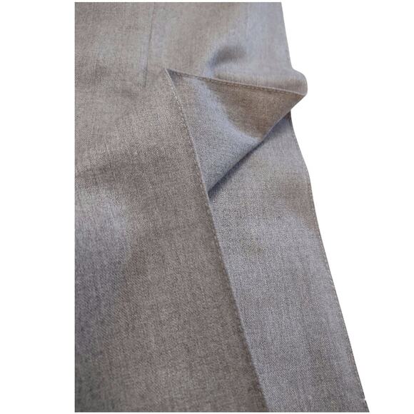 BCBG Gray Tailored Trousers Size 8 Career Dressy Low Waist Classic Work Pants - Picture 9 of 12